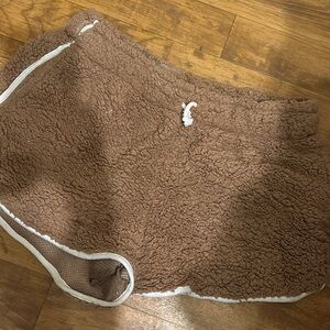 Cozy Brown Fleece Women Shorts
